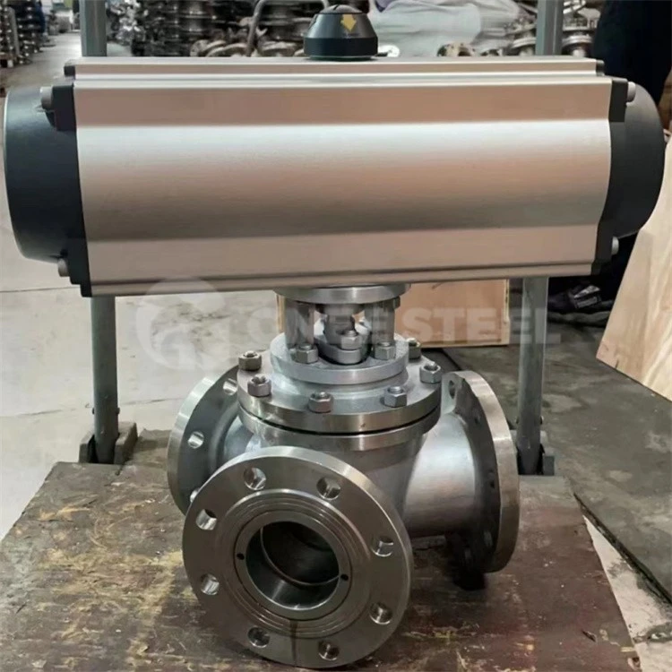 Carbon Steel Y Type 3 Way Ball Valve