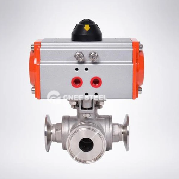 Pneumatic Actuated 3 Way Valve