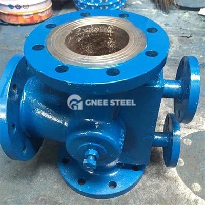 Tipe lengan Soft Sealing 3- Way Plug Valve